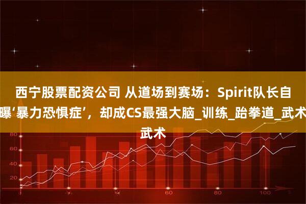 西宁股票配资公司 从道场到赛场：Spirit队长自曝‘暴力恐惧症’，却成CS最强大脑_训练_跆拳道_武术